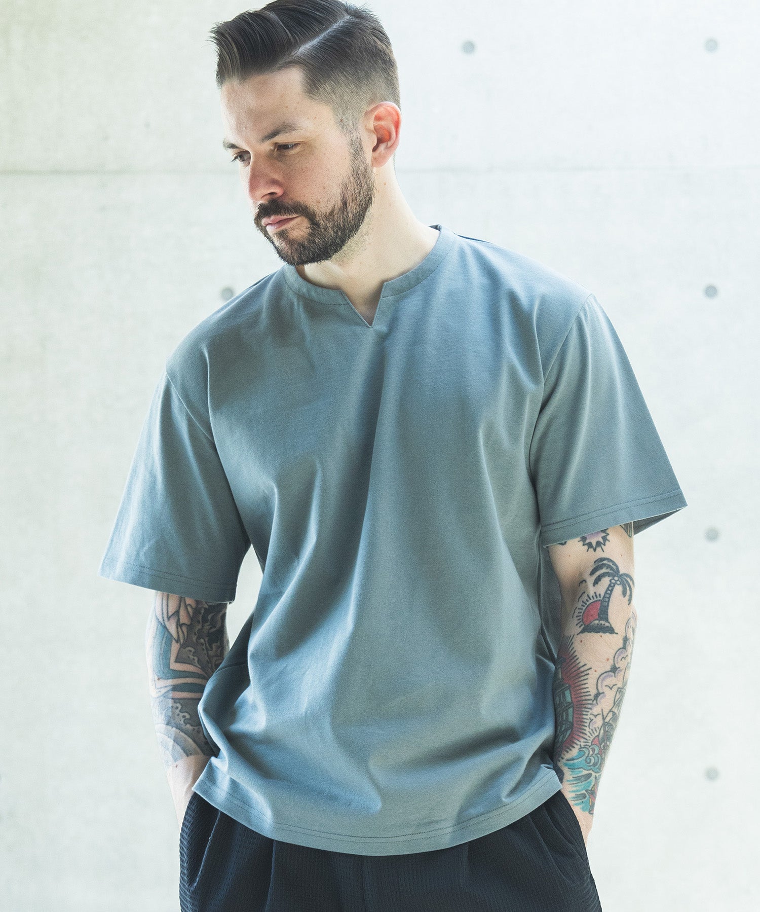 cityshop KEY NECK Tシャツ 追加予約》KEY NECK Tシャツのコーディネートスナップ（KAMEYAMA