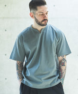 COOL TOUCH COTTON / KEY NECK T-SHIRT