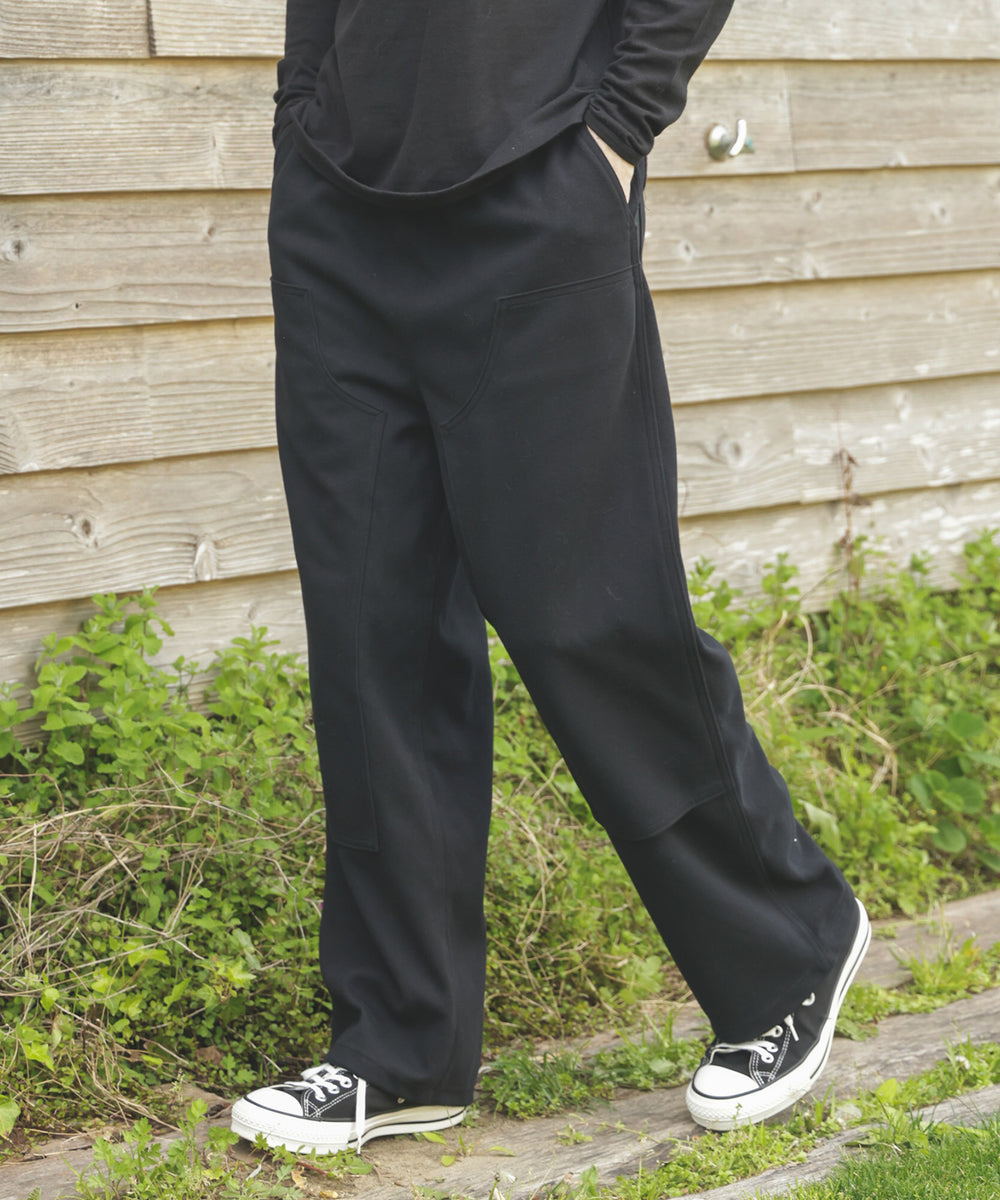 NEEDLE PUNCH KNIT / DOUBLE KNEE EASY PANTS / M253133