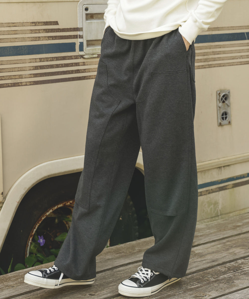 NEEDLE PUNCH KNIT / DOUBLE KNEE EASY PANTS / M253133