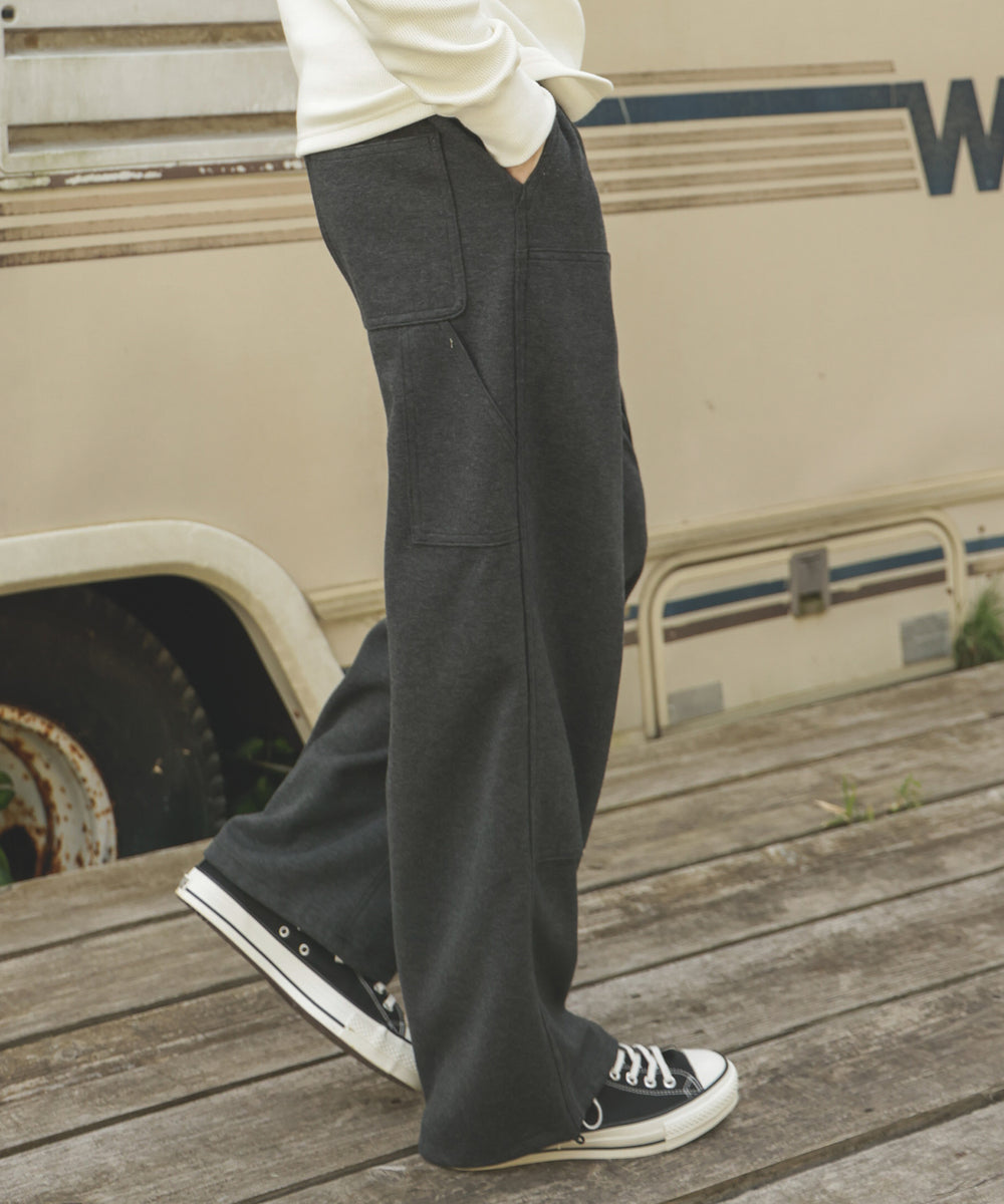 NEEDLE PUNCH KNIT / DOUBLE KNEE EASY PANTS / M253133
