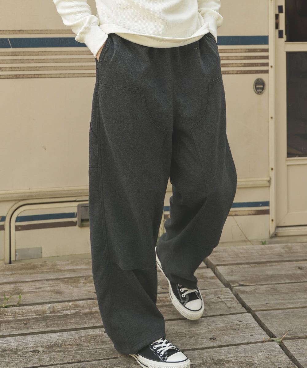 NEEDLE PUNCH KNIT / DOUBLE KNEE EASY PANTS / M253133