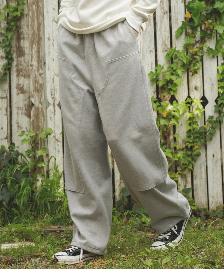 NEEDLE PUNCH KNIT / DOUBLE KNEE EASY PANTS / M253133