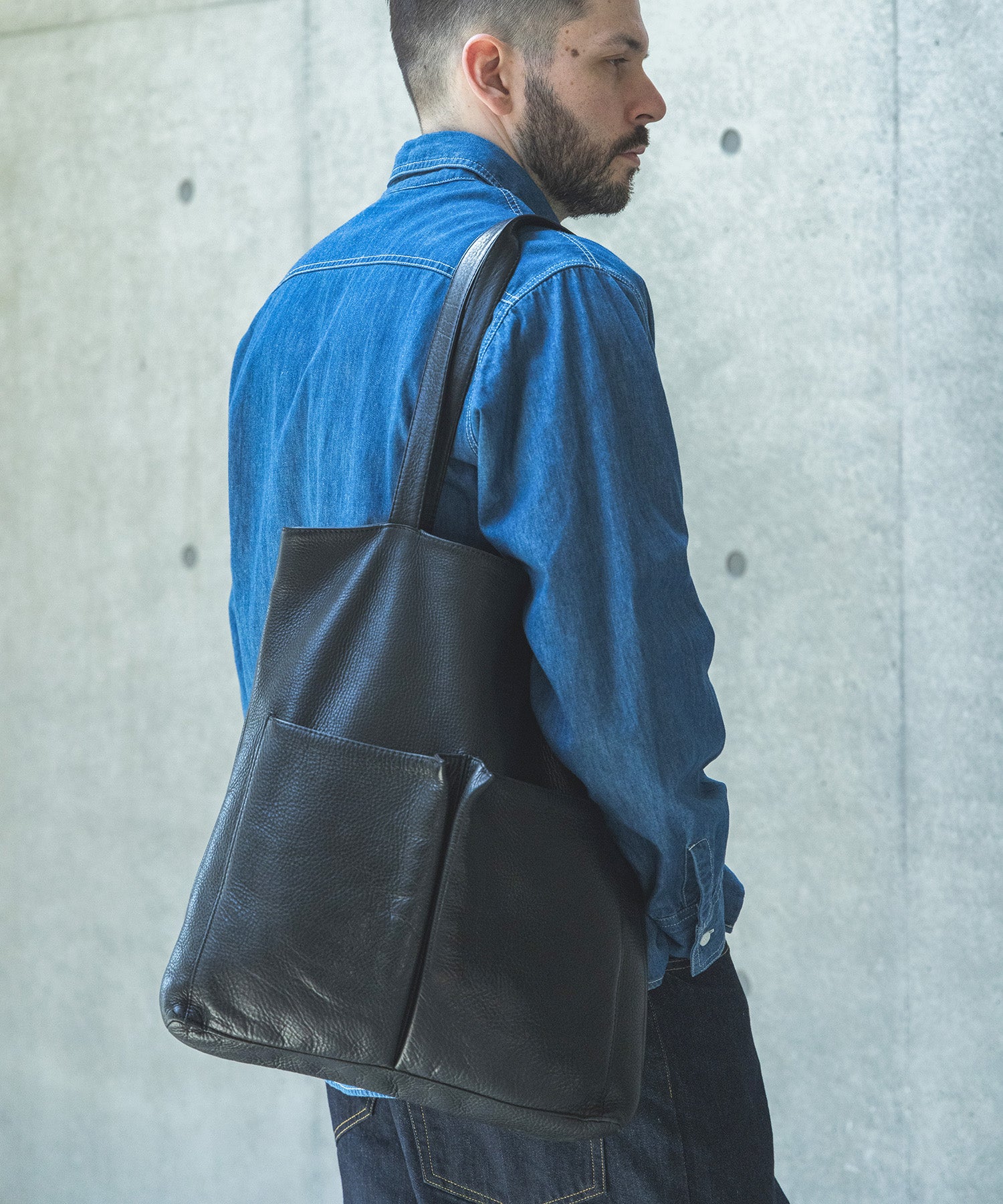 予約商品】IMPERMA-LEATHER / GUSSET POCKET TOTE BAG / ME651 – MR
