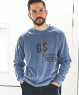 USED 17/1 EMERALD COTTON / GSH PRINT L/S T-SHIRT