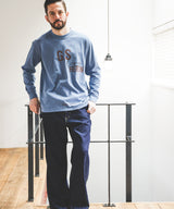 USED 17/1 EMERALD COTTON / GSH PRINT L/S T-SHIRT