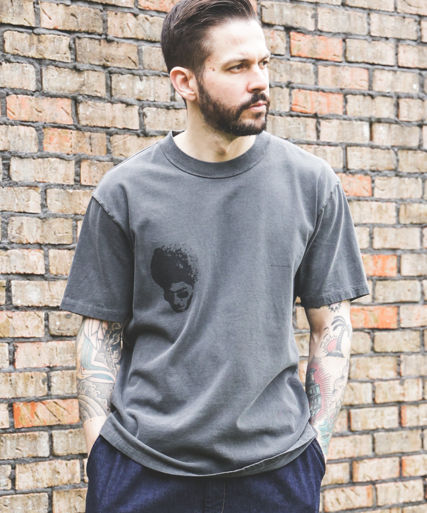 USED 17/1 EMERALD COTTON / AFRO S/S T-SHIRT