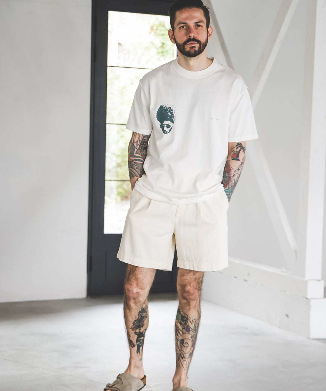 USED 17/1 EMERALD COTTON / AFRO S/S T-SHIRT