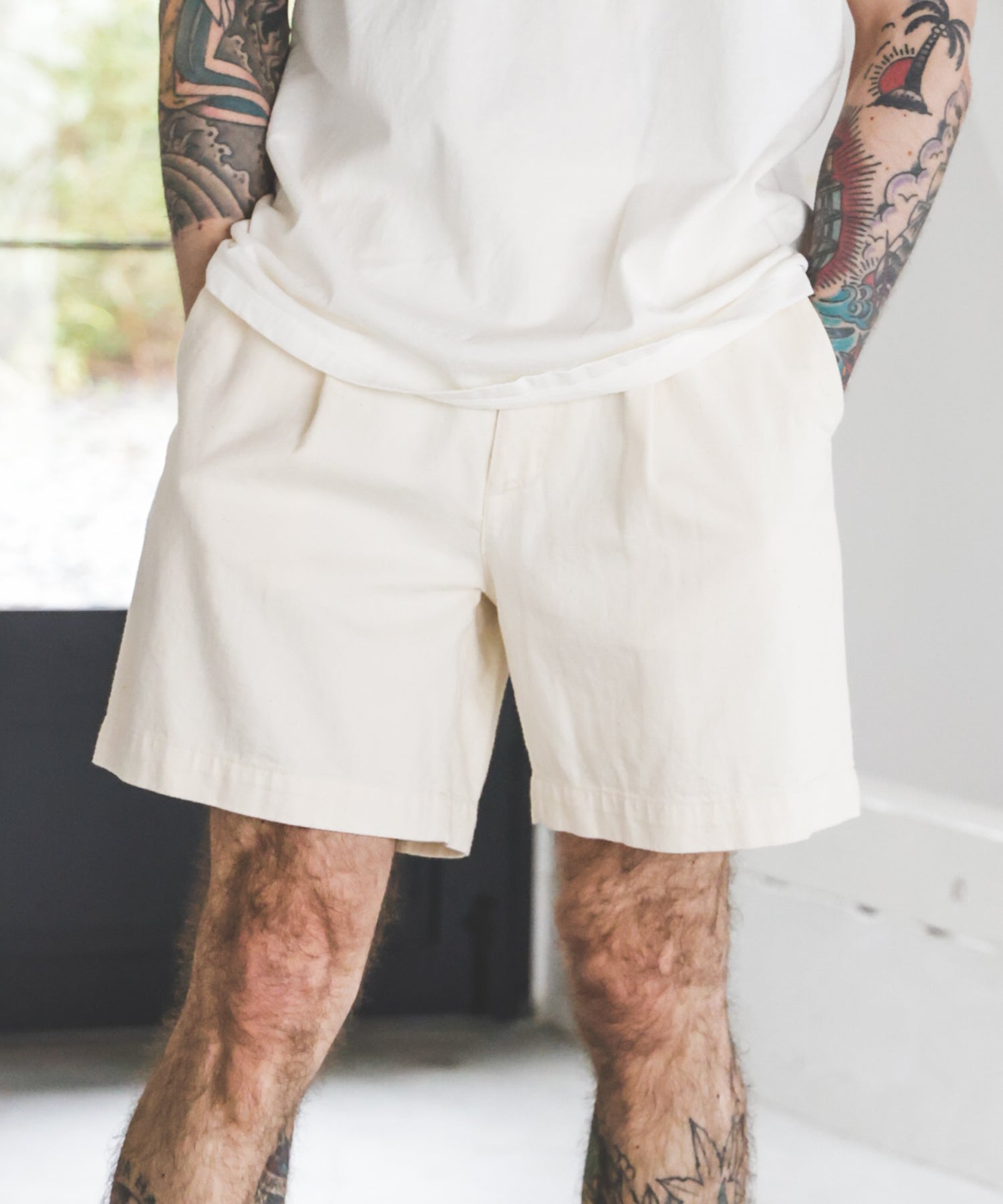 RINSE WASH 8oz DENIM / ONE TACK SHORTS