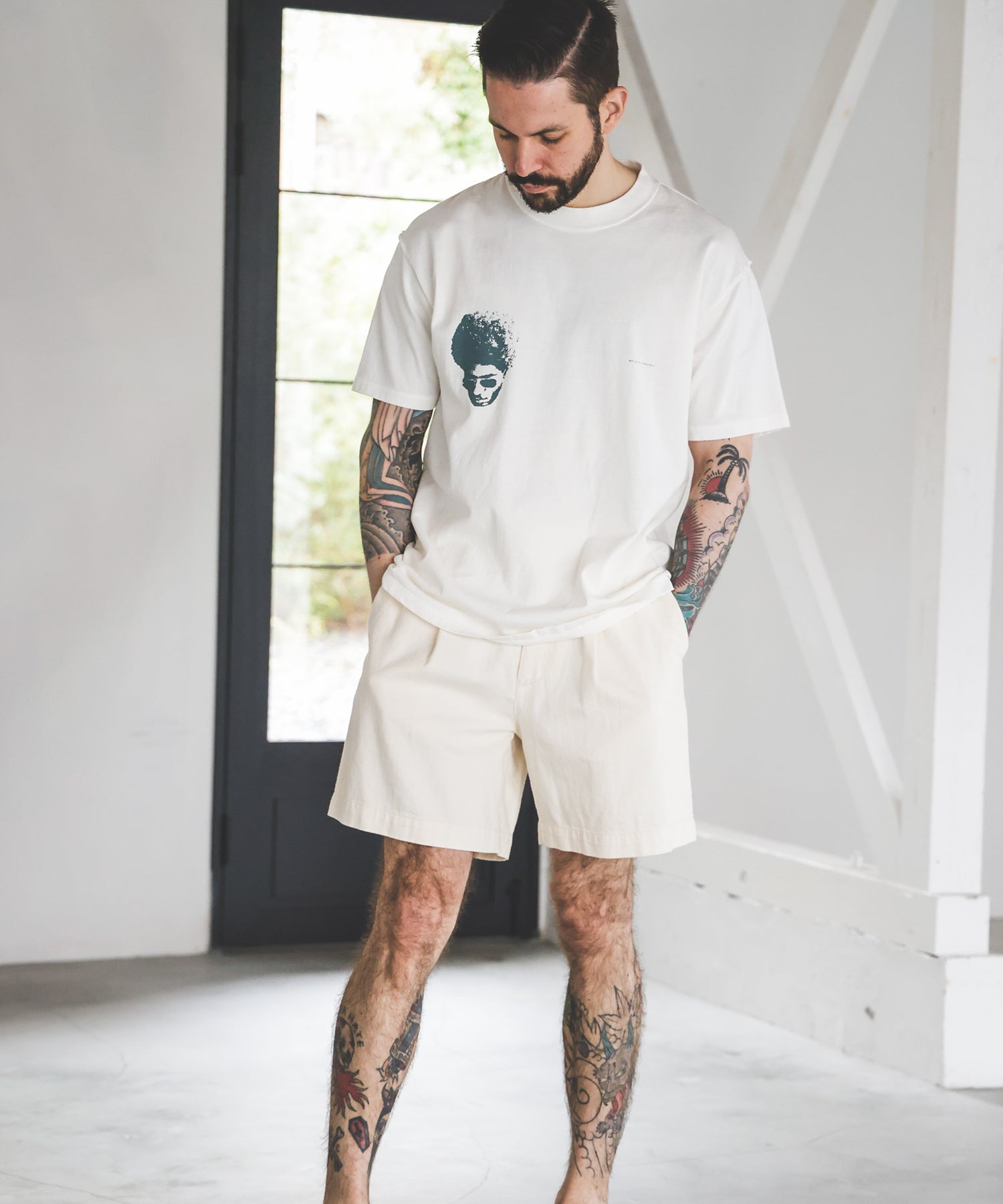 USED 17/1 EMERALD COTTON / AFRO S/S T-SHIRT