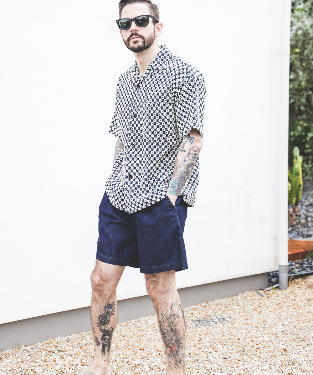 RINSE WASH 8oz DENIM / ONE TACK SHORTS