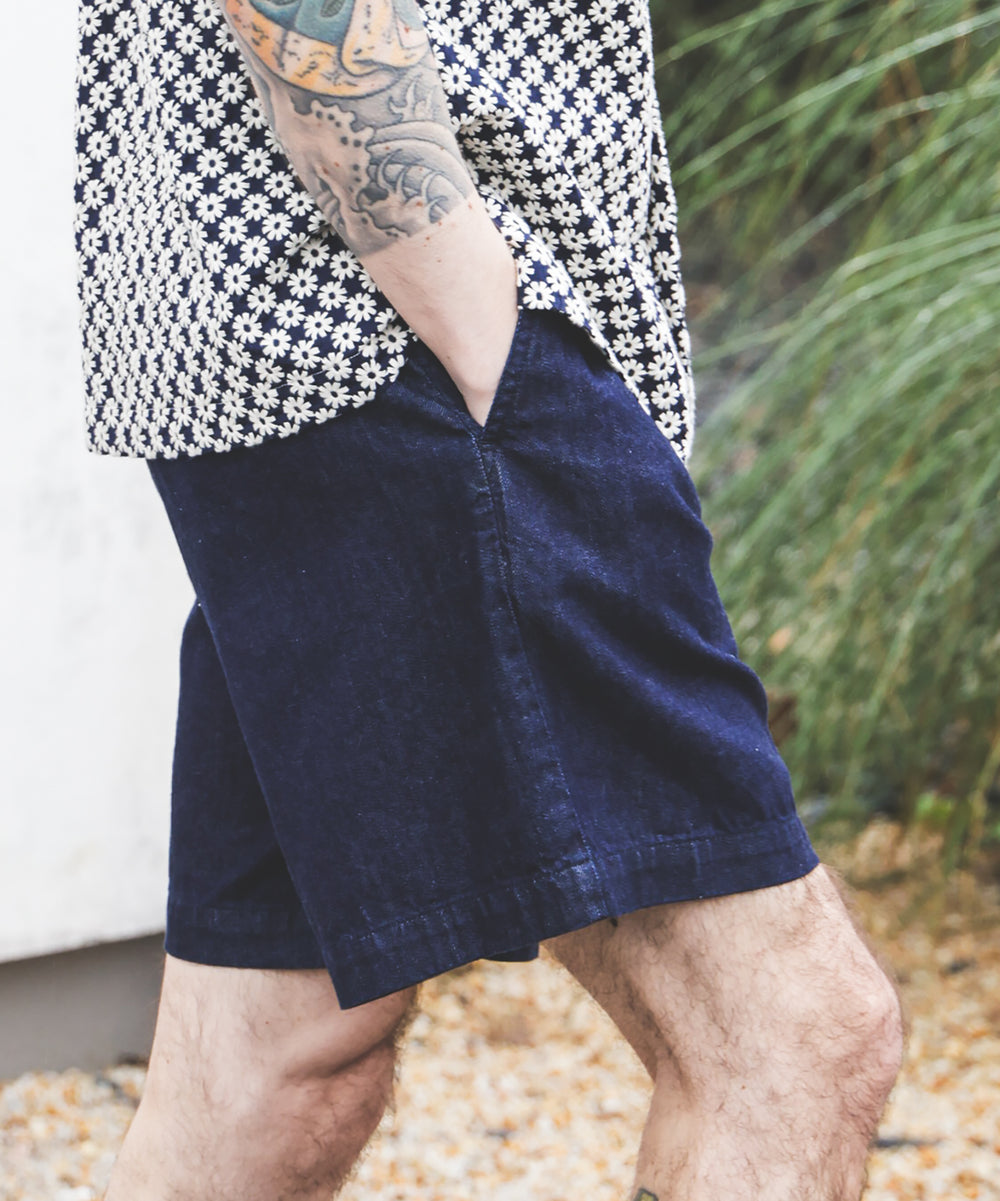 RINSE WASH 8oz DENIM / ONE TACK SHORTS