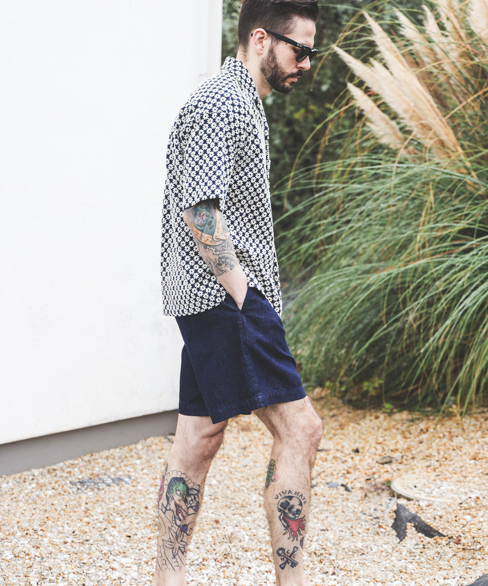 RINSE WASH 8oz DENIM / ONE TACK SHORTS