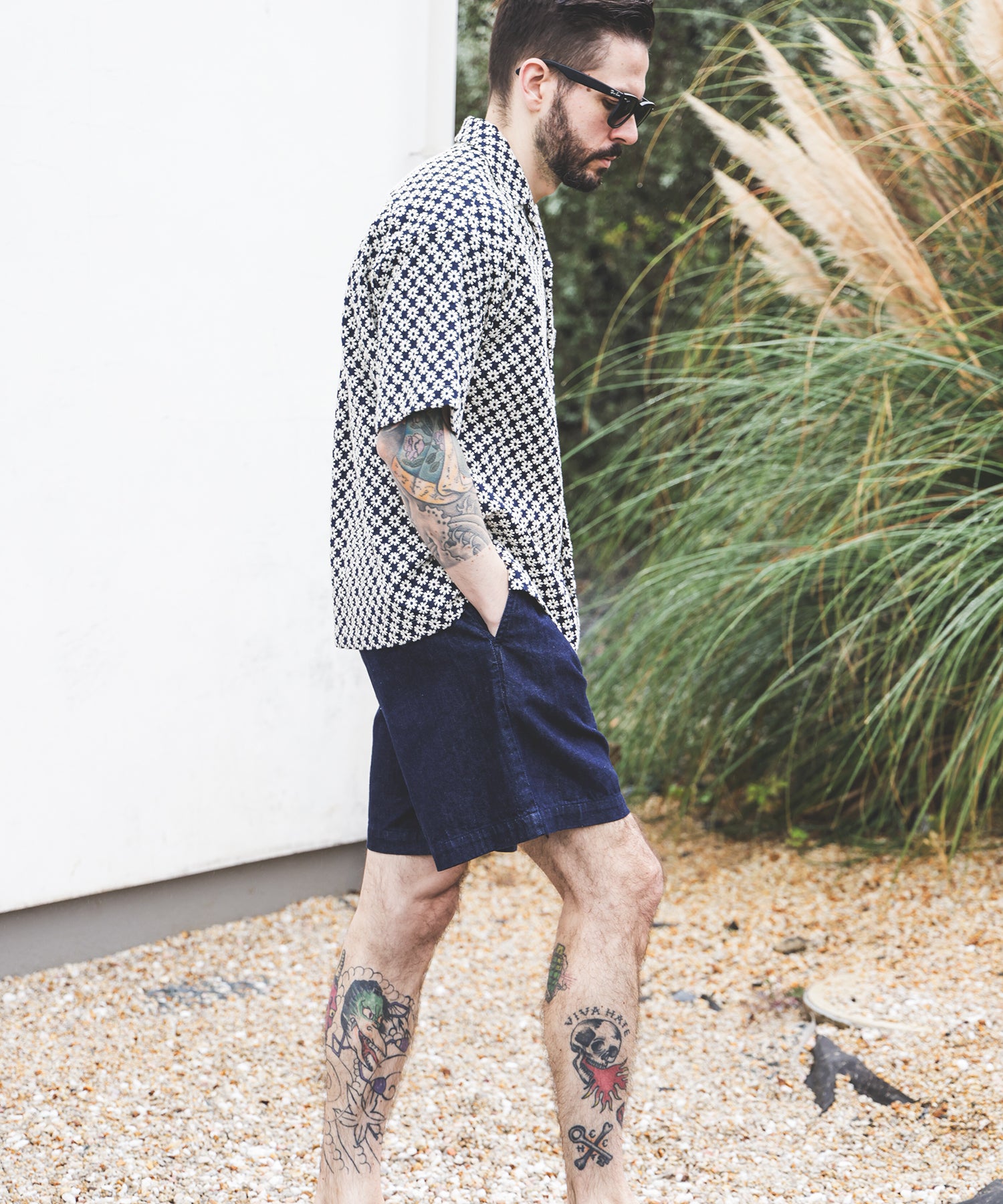 RINSE WASH 8oz DENIM / ONE TACK SHORTS