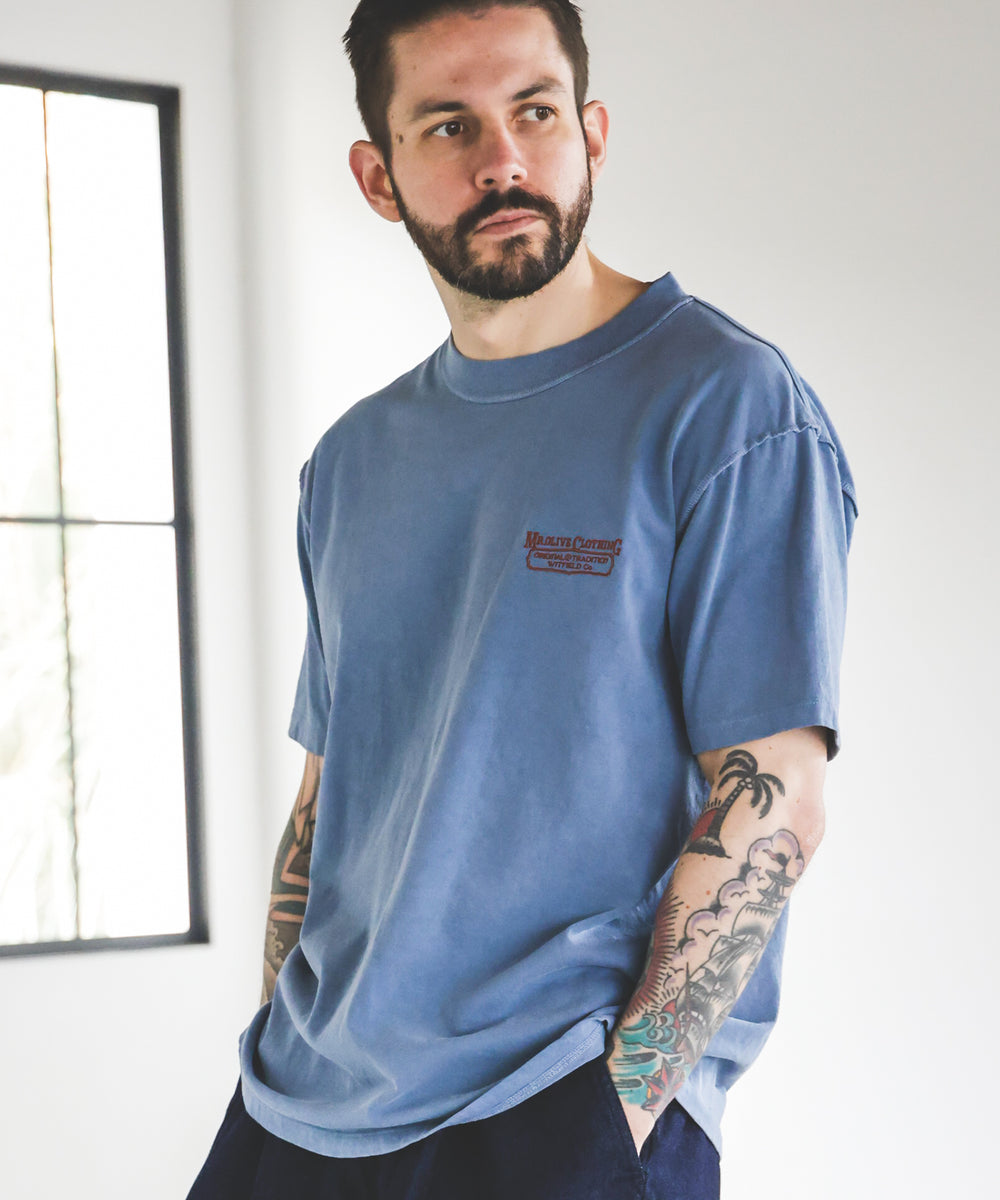 USED 17/1 EMERALD COTTON / EMBROIDERY S/S T-SHIRT
