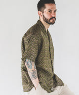 L/R CIRCLE BATIK PATTERN / OPEN COLLAR SHIRT