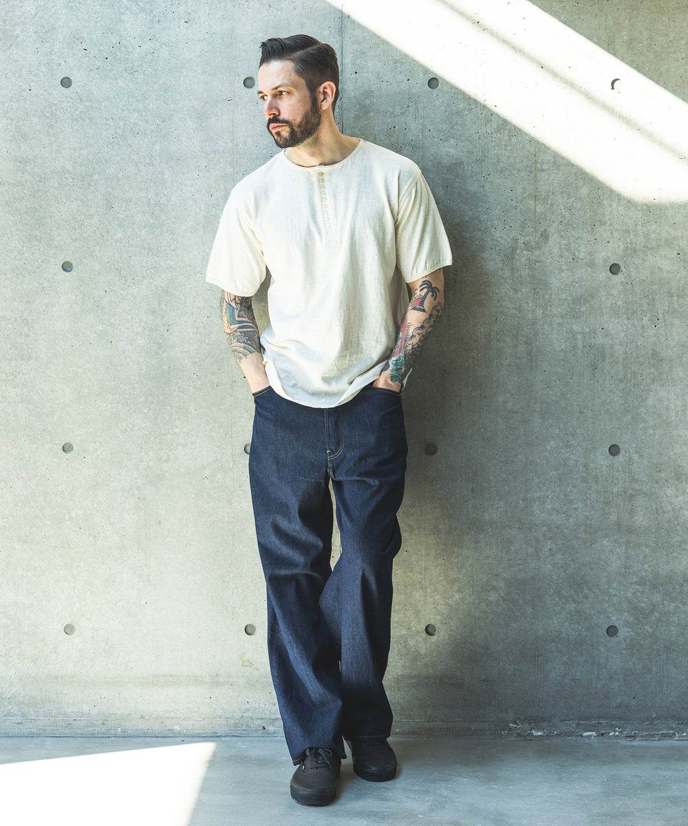 【予約商品】VINTAGE CALIFORNIA COTTON / 10-BUTTON HENLEY NECK SHIRT / M261138