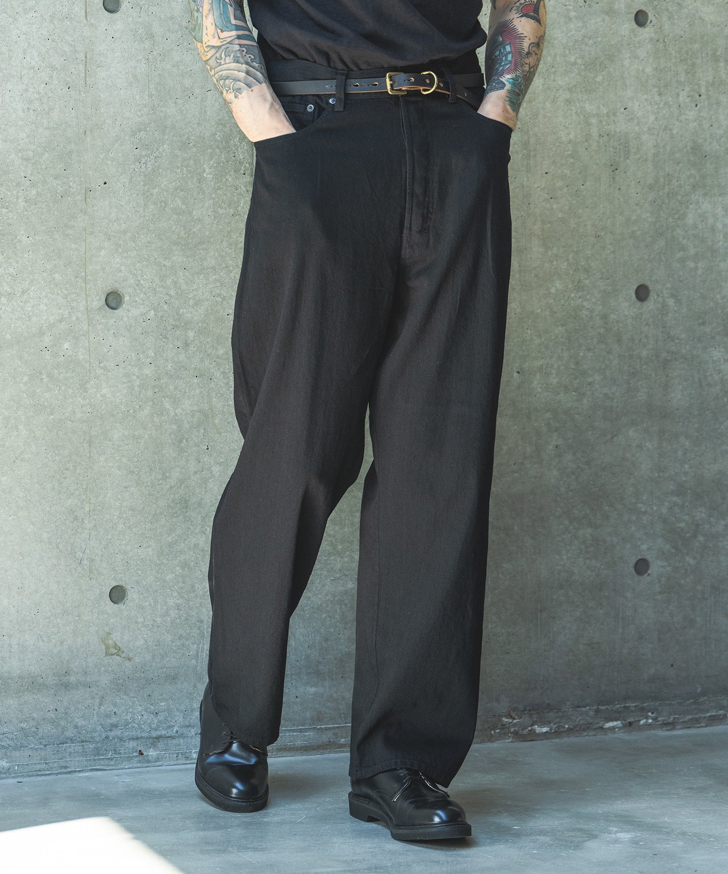 【予約商品】RINSE WASH 8oz DENIM / WASHED WIDE STRIGHT PANTS / M261104