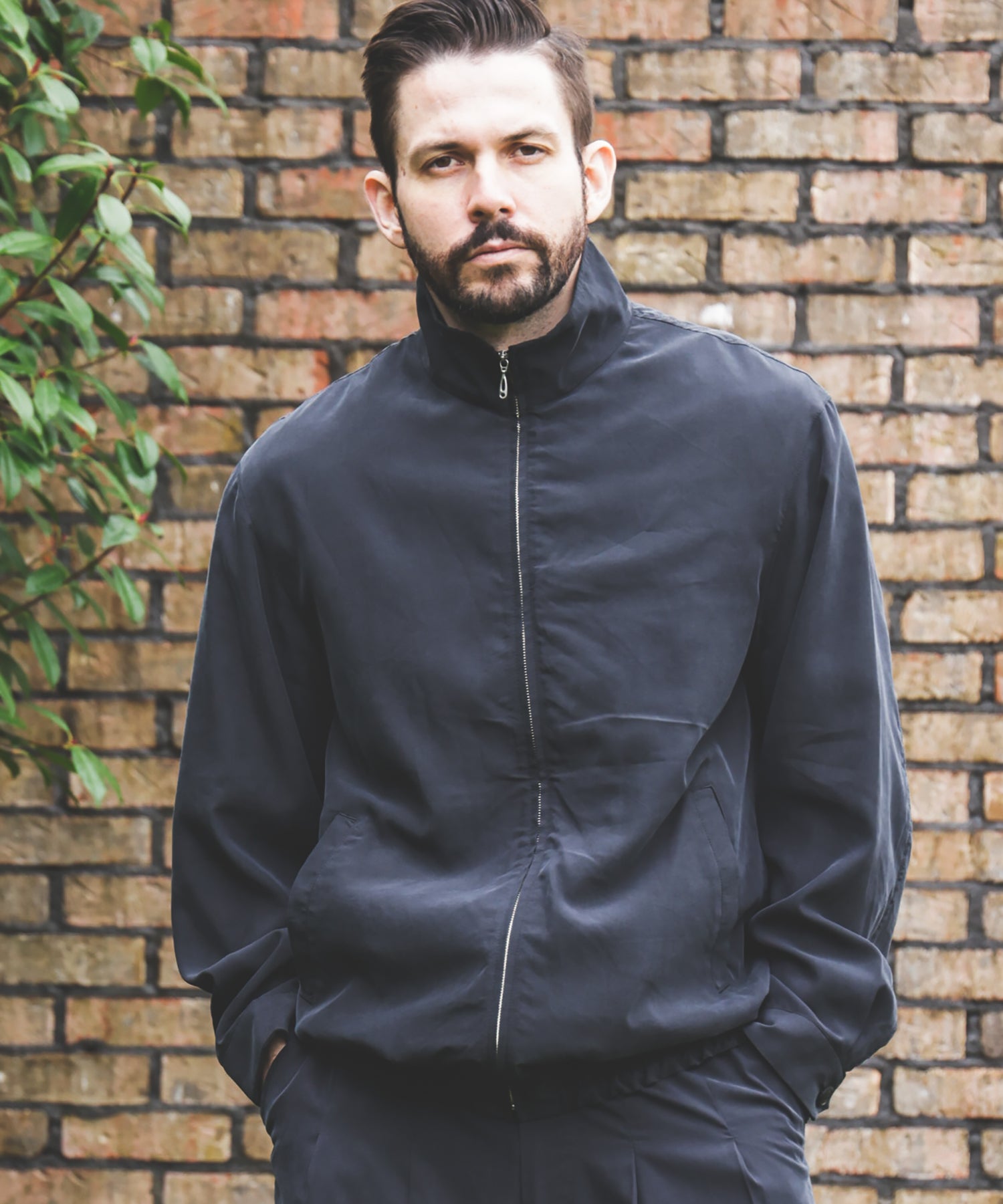 T/R POWDER CLOTH / TRACK JACKET