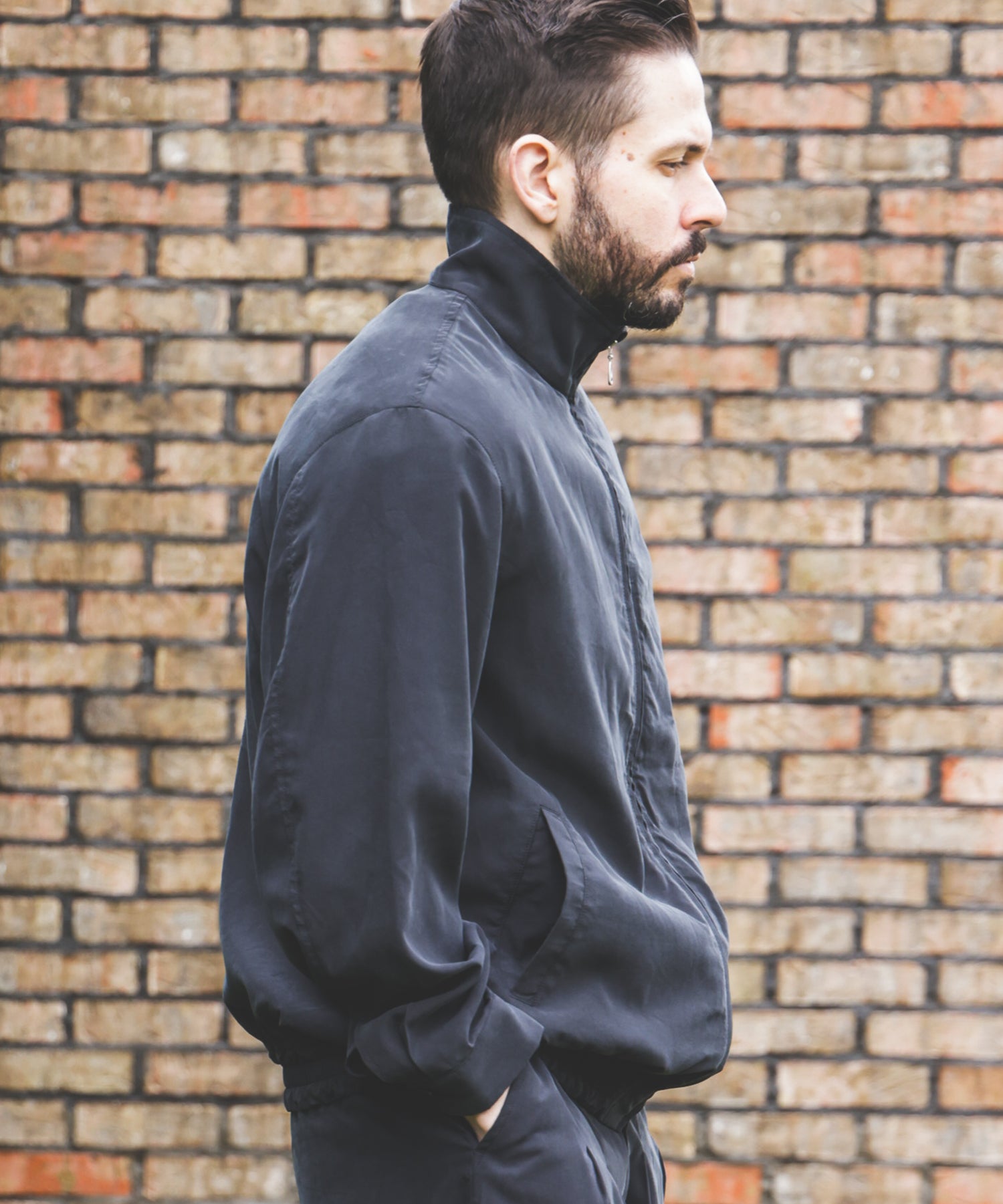 T/R POWDER CLOTH / TRACK JACKET