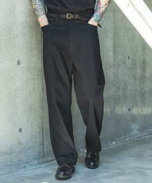 RINSE WASH 8oz DENIM / WASHED WIDE STRIGHT PANTS / M261104