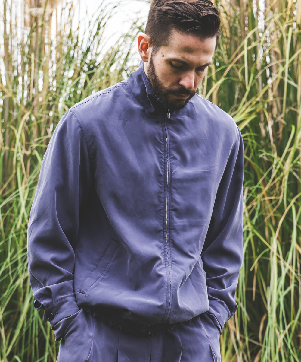 T/R POWDER CLOTH / TRACK JACKET
