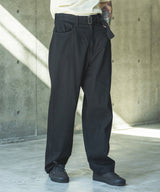 【予約商品】RINSE WASH 8oz DENIM / BELTED RELAX TAPERED PANTS / M261103