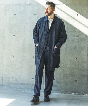 RINSE WASH 6oz SUPER LIGHT DENIM / UTILLITY COAT / M261105