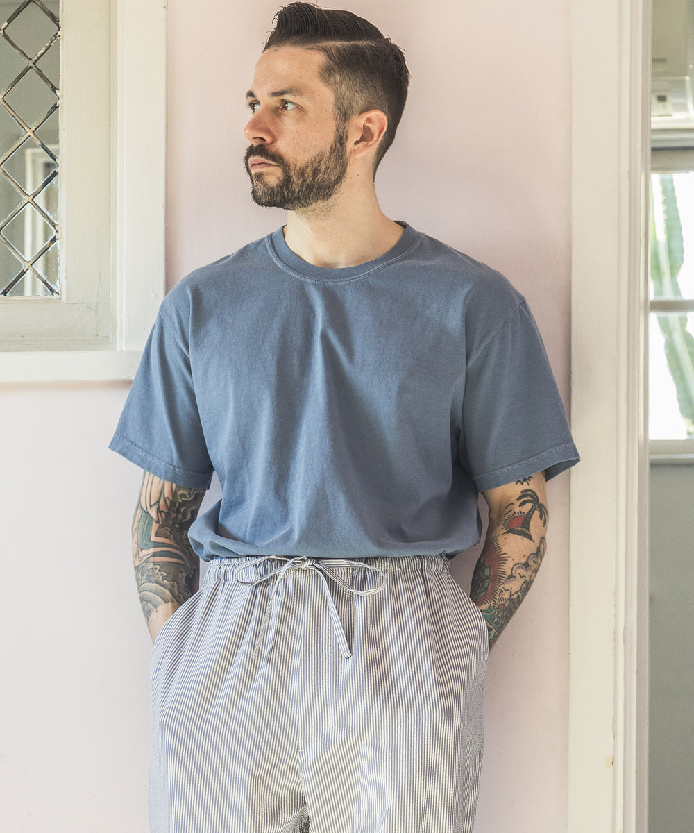 LOOP-WHEELED PLAIN KNIT / USED ONE POINT T-SHIRT