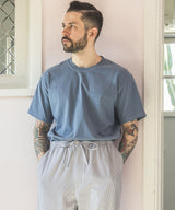 LOOP-WHEELED PLAIN KNIT / USED ONE POINT T-SHIRT