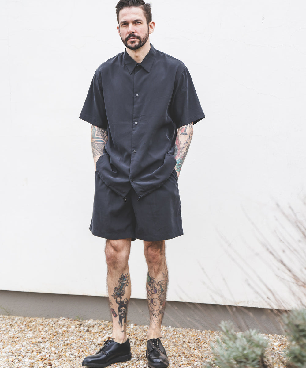 T/R POWDER CLOTH / SHORT SLEEVE COACH SHIRT