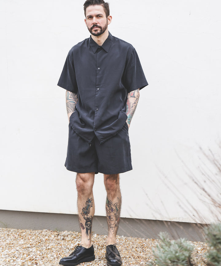 T/R POWDER CLOTH / SHORT SLEEVE COACH SHIRT
