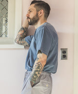 LOOP-WHEELED PLAIN KNIT / USED ONE POINT T-SHIRT