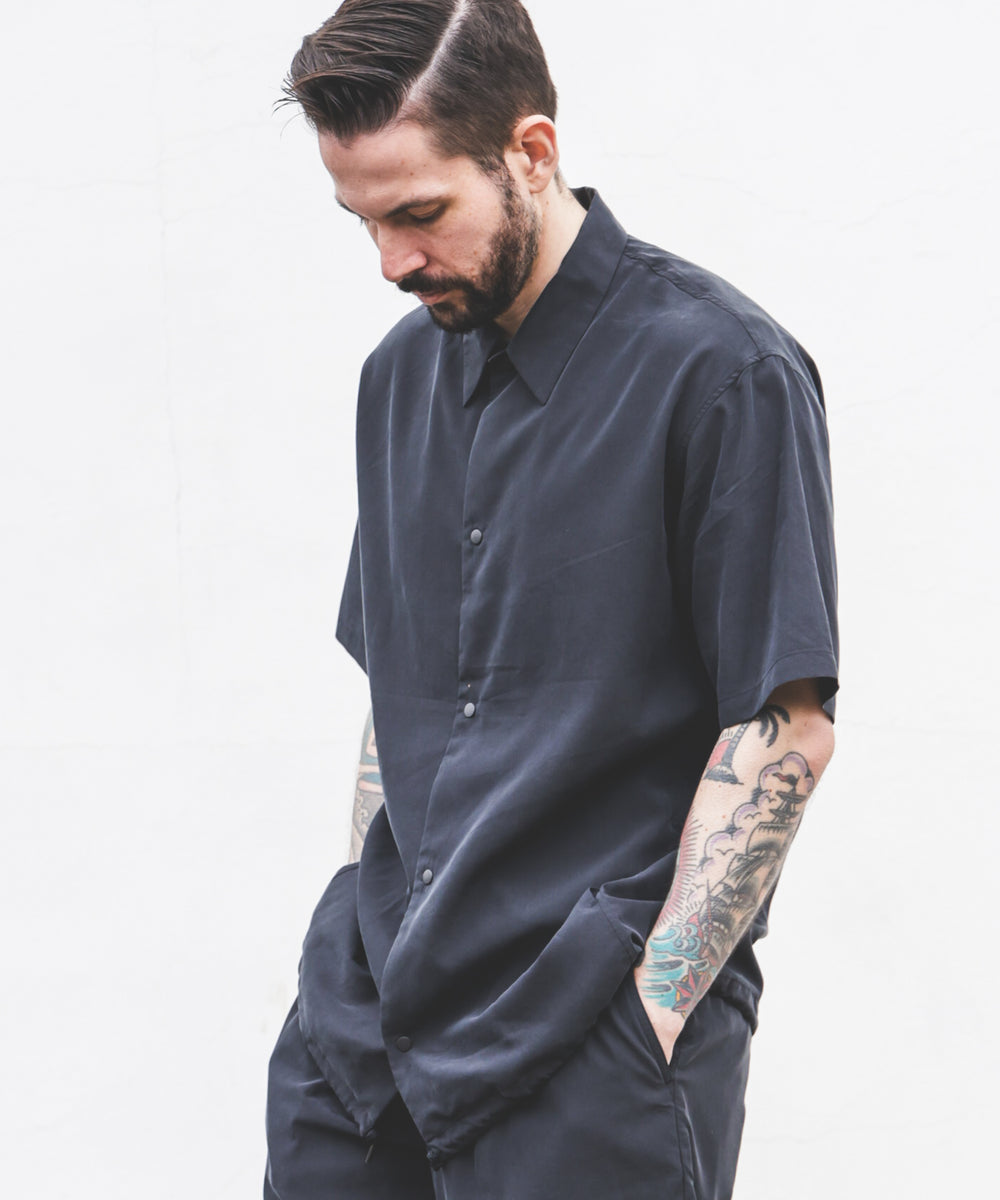 T/R POWDER CLOTH / SHORT SLEEVE COACH SHIRT