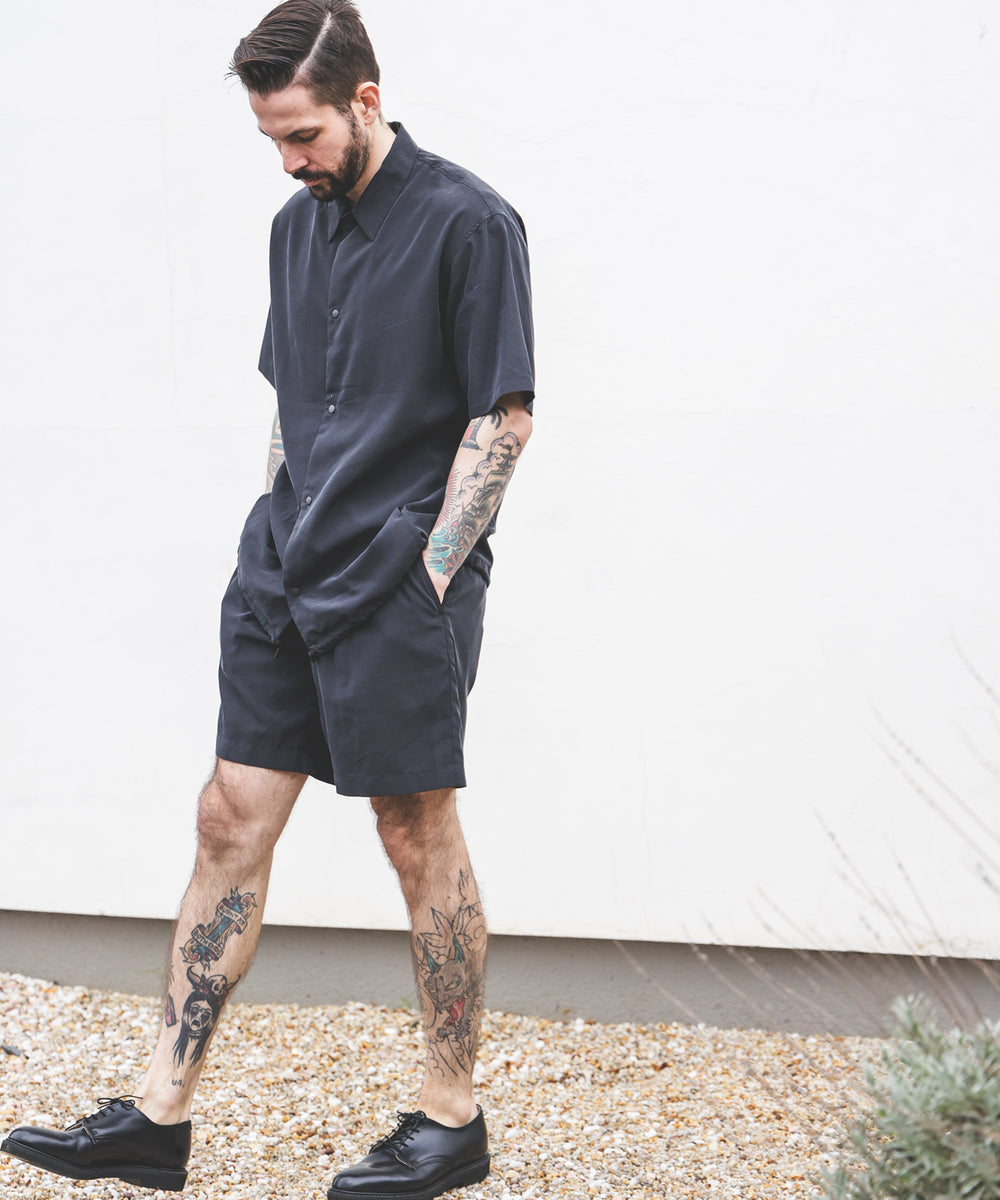 T/R POWDER CLOTH / SHORT SLEEVE COACH SHIRT