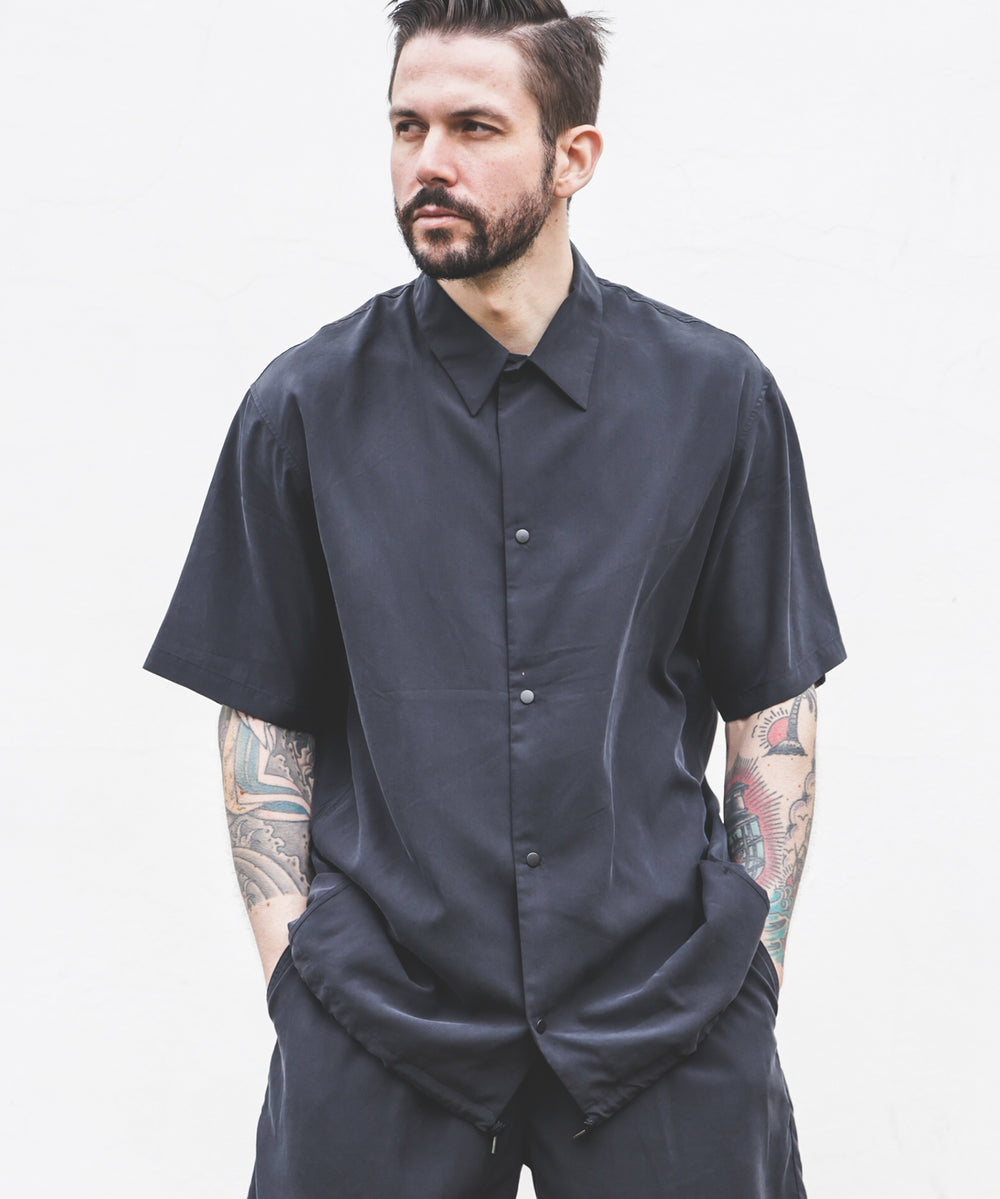 T/R POWDER CLOTH / SHORT SLEEVE COACH SHIRT