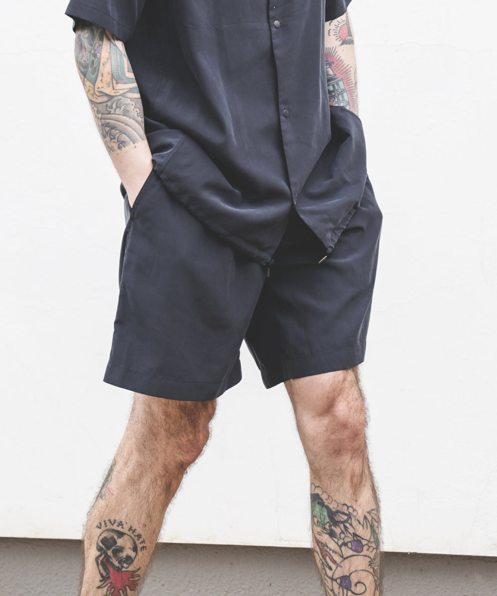 T/R POWDER CLOTH / ONE TACK SHORTS