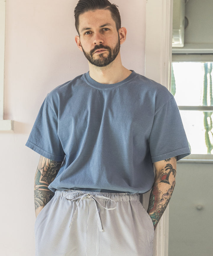LOOP-WHEELED PLAIN KNIT / USED ONE POINT T-SHIRT