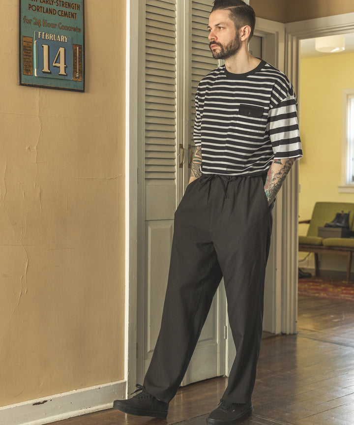 SILKET BORDER / FLAP POCKET T-SHIRT