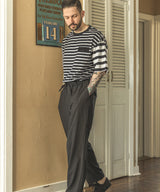 SILKET BORDER / FLAP POCKET T-SHIRT