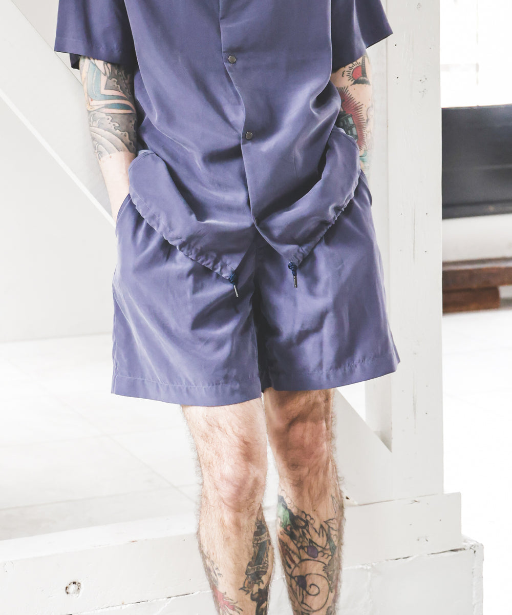 T/R POWDER CLOTH / ONE TACK SHORTS