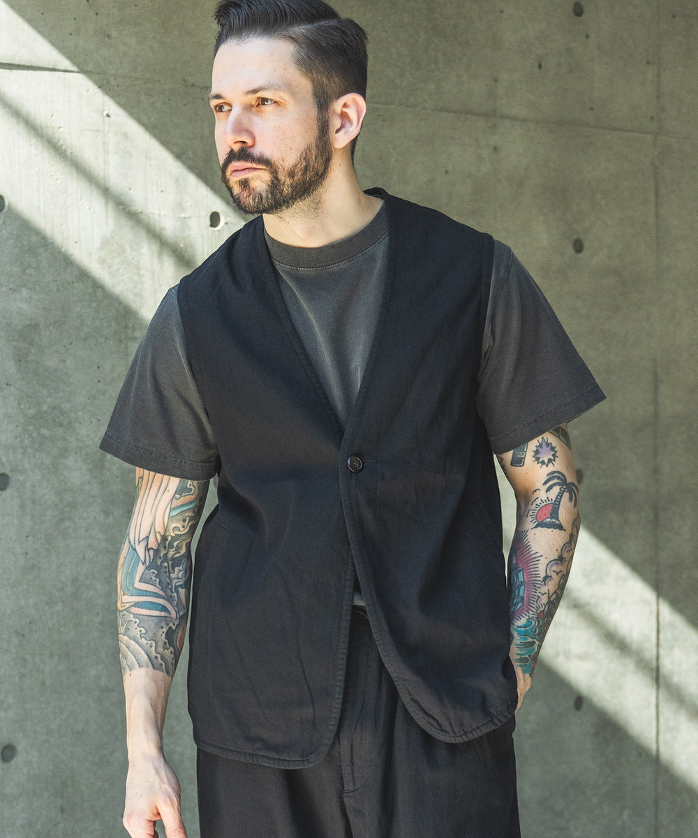 【予約商品】RINSE WASH 6oz SUPER LIGHT DENIM / ONE BUTTON VEST / M261111