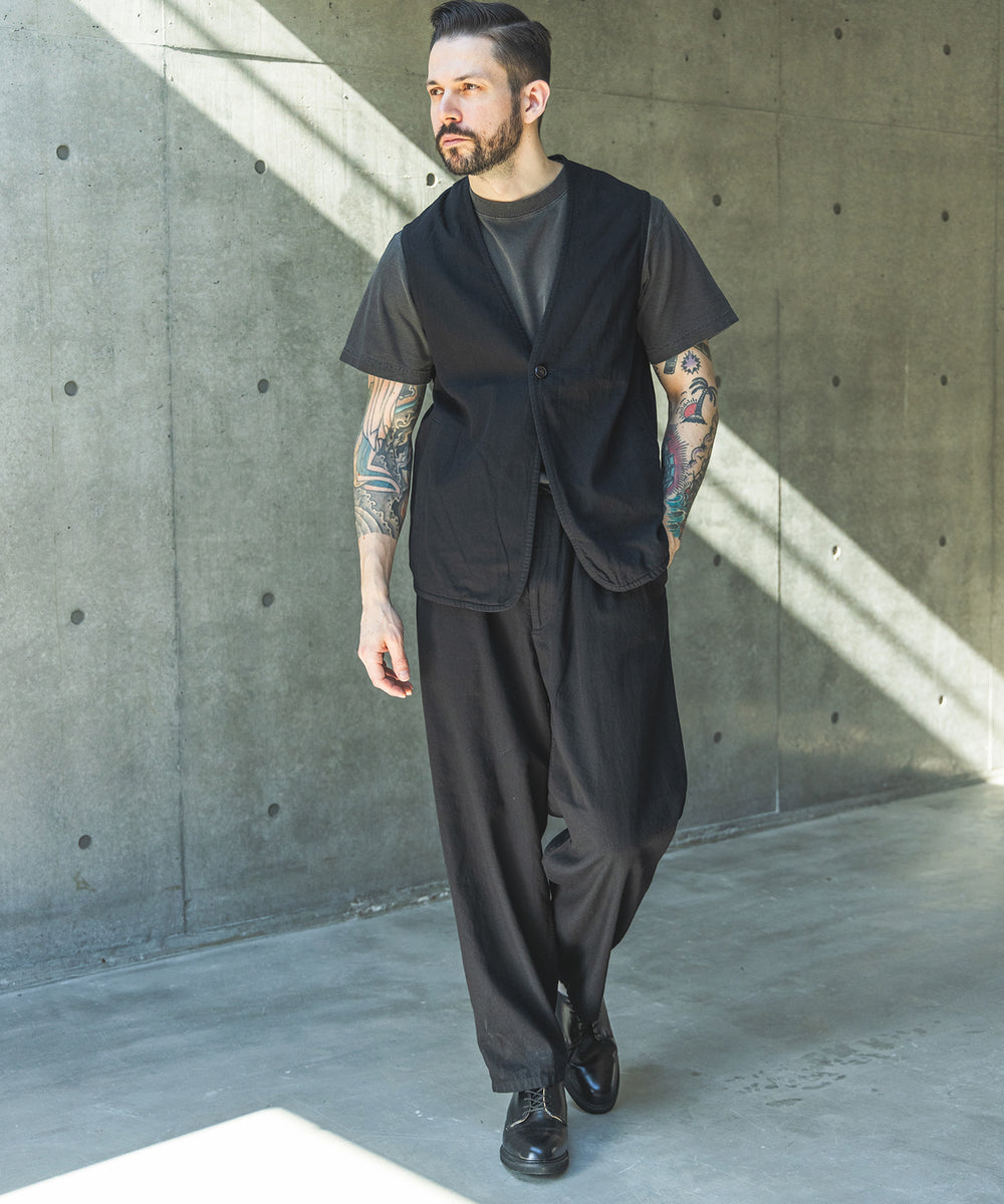 【予約商品】RINSE WASH 6oz SUPER LIGHT DENIM / ONE BUTTON VEST / M261111