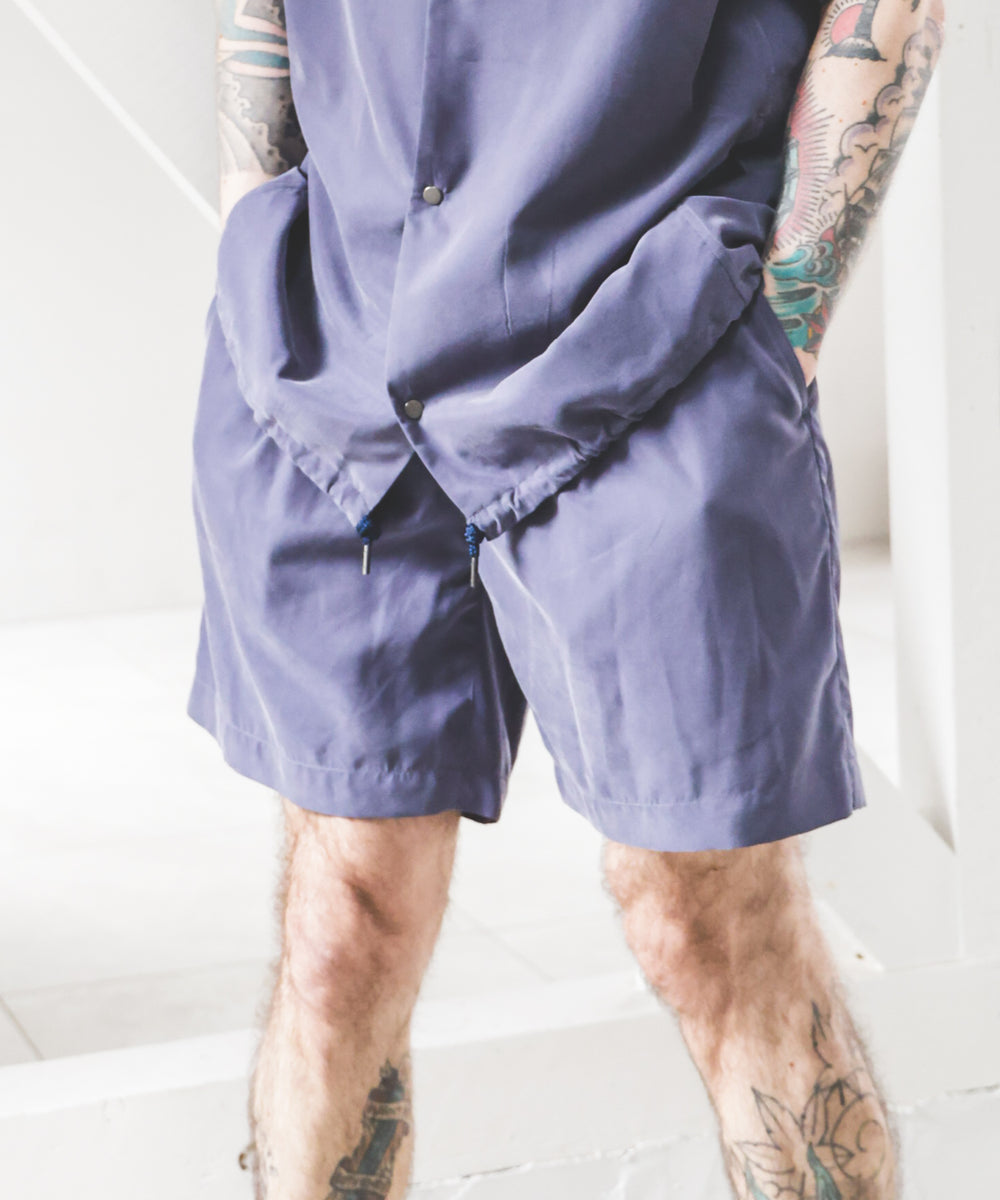 T/R POWDER CLOTH / ONE TACK SHORTS