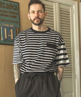 SILKET BORDER / FLAP POCKET T-SHIRT