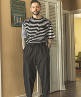 SILKET BORDER / FLAP POCKET T-SHIRT