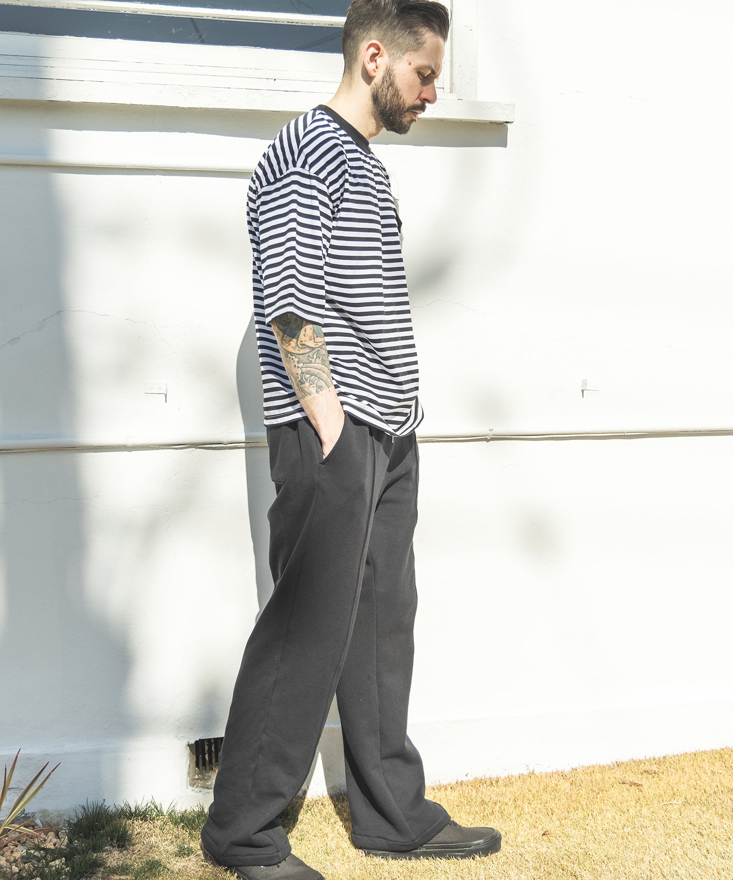 SILKET BORDER / FLAP POCKET T-SHIRT