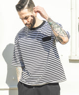 SILKET BORDER / FLAP POCKET T-SHIRT