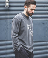 USED 17/1 EMERALD COTTON / GSH PRINT L/S T-SHIRT