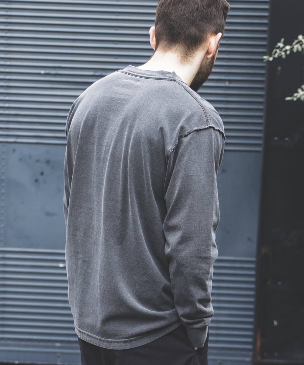 USED 17/1 EMERALD COTTON / GSH PRINT L/S T-SHIRT